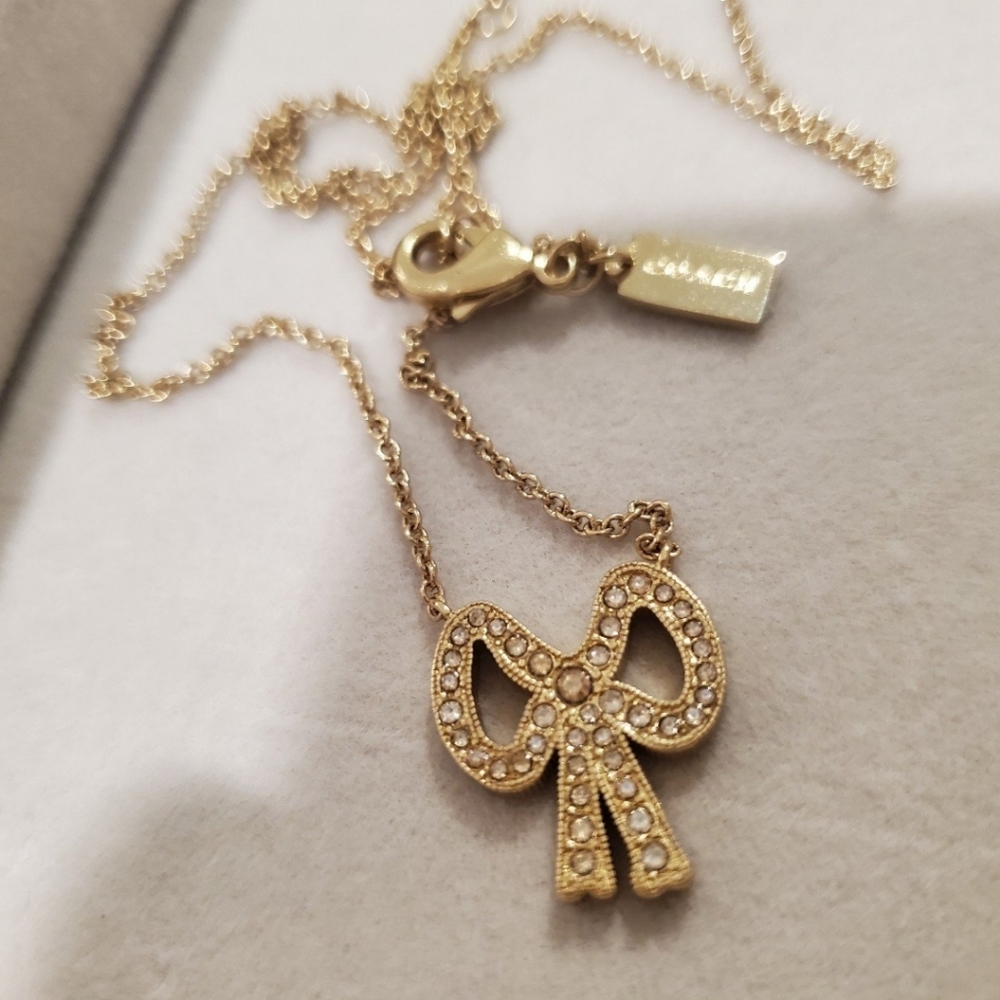 Coach Bow necklace